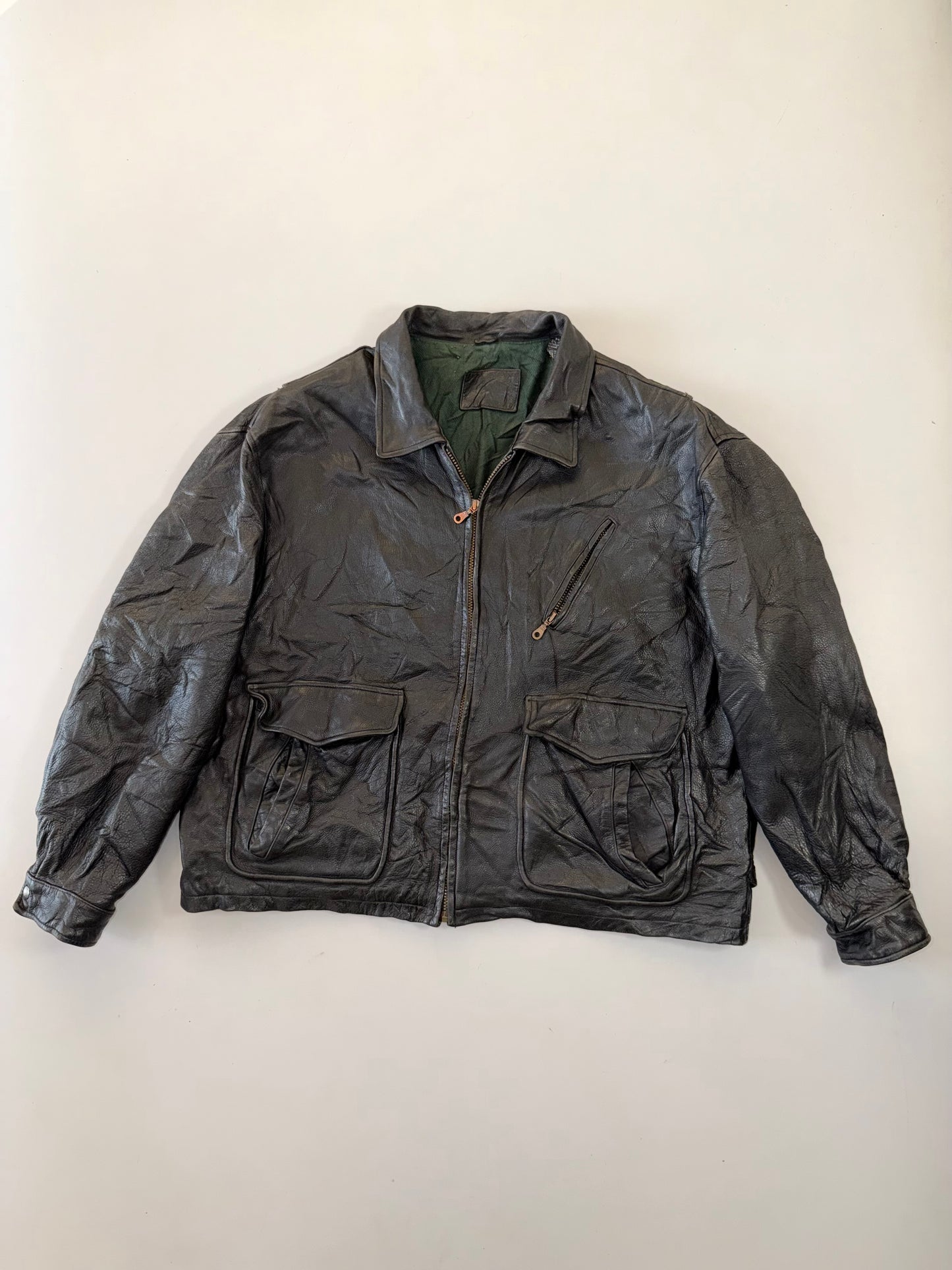 !                Ultra Premium Original Leather Jacket (RARE) (2XL/3XL)