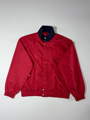 Jaguar | Vintage Red & Navy Racing Harrington Jacket | (XL)