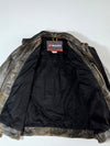 Vintage Bikers Leather Jacket Motorcycle Jacket | Heavyweight Moto Jacket (2XL)