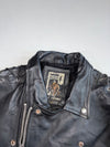 Vintage Master’s Leather Lace-Up Concho Biker Jacket (Xl)