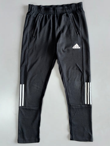 Adidas Black Three-Stripe Track Pants Elastic(W:32|L:41)