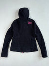 Superdry Mountain Black Sherpa Fleece Hoodie – Pink Zip Details Women’s (XS)