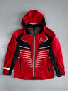 Black Yak | Extreme Series Technical Shell Jacket and detachable cap Red & Black (XL)