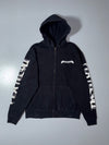 Harlej Graphic Sleeve Full-Zip Hoodie – Black (S/M)