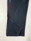 Vintage Kappa Track Pants – Black/Red Piping (W:38) (L:39)