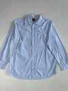Tommy Hilfiger Light Blue Long Sleeve Shirt – Striped Collar Lining, Chest Pocket (M)