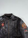 Schott NYC Perfecto American Spirit Patched Cowhide Leather Biker Jacket (M)
