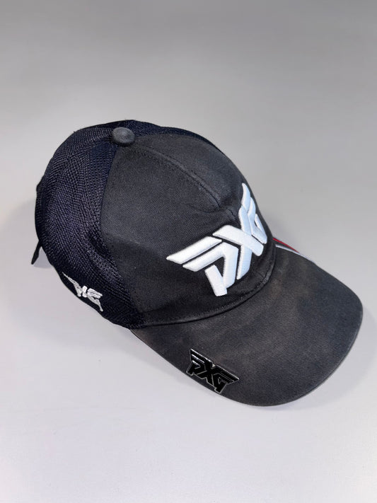 PXG Parsons Xtreme Golf Trucker Cap Black Mesh Back, 3D Logo, Adjustable Strap