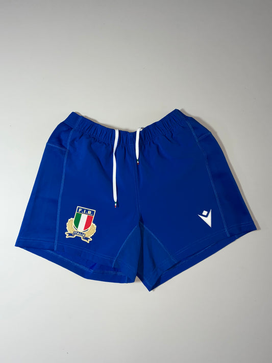Macron Italy Rugby F.I.R. Official Shorts – Royal Blue (W:28)(L:12)