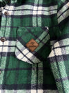 Roadsign Australia Green Plaid Quilted Flannel Shirt Jacket (S/M)