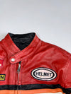 Vintage Red Bull Racing by Echtes Leder Pure Leather Jacket (ULTRA RARE) (PADDED) (M)