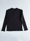 Burberry Black Label Ribbed Henley Longsleeve (M/L)