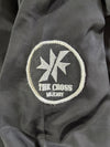 Laking Clothing Co "The Cross" Military Patch Bomber Jacket – Black (L)