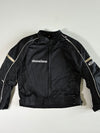 Dream Power Black Mesh Motorcycle Jacket Padded  (S)