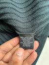 Calvin Klein Jeans Black Ribbed V-Neck Sweater | Size (L)