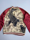 ZVintage Reversible Japanese Sukajan Koi Fish Bomber | Fully Embroidered RARE (M)