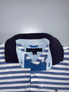 Tommy Hilfiger Nautical Stripe Polo Shirt Blue & White (L)
