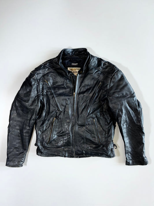Open Road From Wilsons Premium Vintage racing Leather Jacket (M)