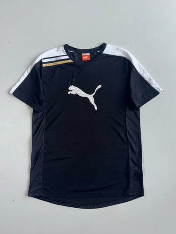 Puma Sportlifestyle Colorblock Jersey Black White Gold (M)