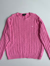 Lauren Ralph Lauren Cable Knit Sweater – Pink (XL)