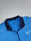 Nike Golf Dri-FIT Blue Quarter Zip Performance Tee (L)