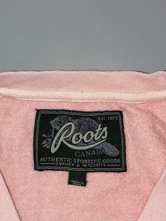 Roots Canada Pink Crewneck Sweatshirt (S)