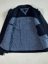 Tommy Hilfiger Navy Cotton Harrington Jacket – Plaid Lined (L)