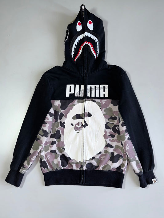 Vintage Bape X Puma Premium Double Zipper Hooded Jacket (S/M)