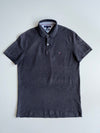 Tommy Hilfiger Charcoal Grey Slim Fit Piqué Polo T-Shirt  (L)