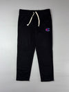 Champion Heritage Logo Black Fleece Sweatpants (W:36) (L:39)