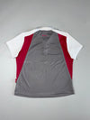 Kappa | Grey Pink Panel Mesh Polo | (XL)