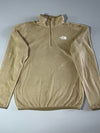 The North Face Quarter Zip Fleece Pullover – Khaki Tan (S)