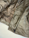 Vintage Tu Olive Green Leather Biker Jacket Women’s(S)