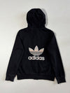Vintage Adidas Black Trefoil Zip-Up Hoodie Women’s (S)
