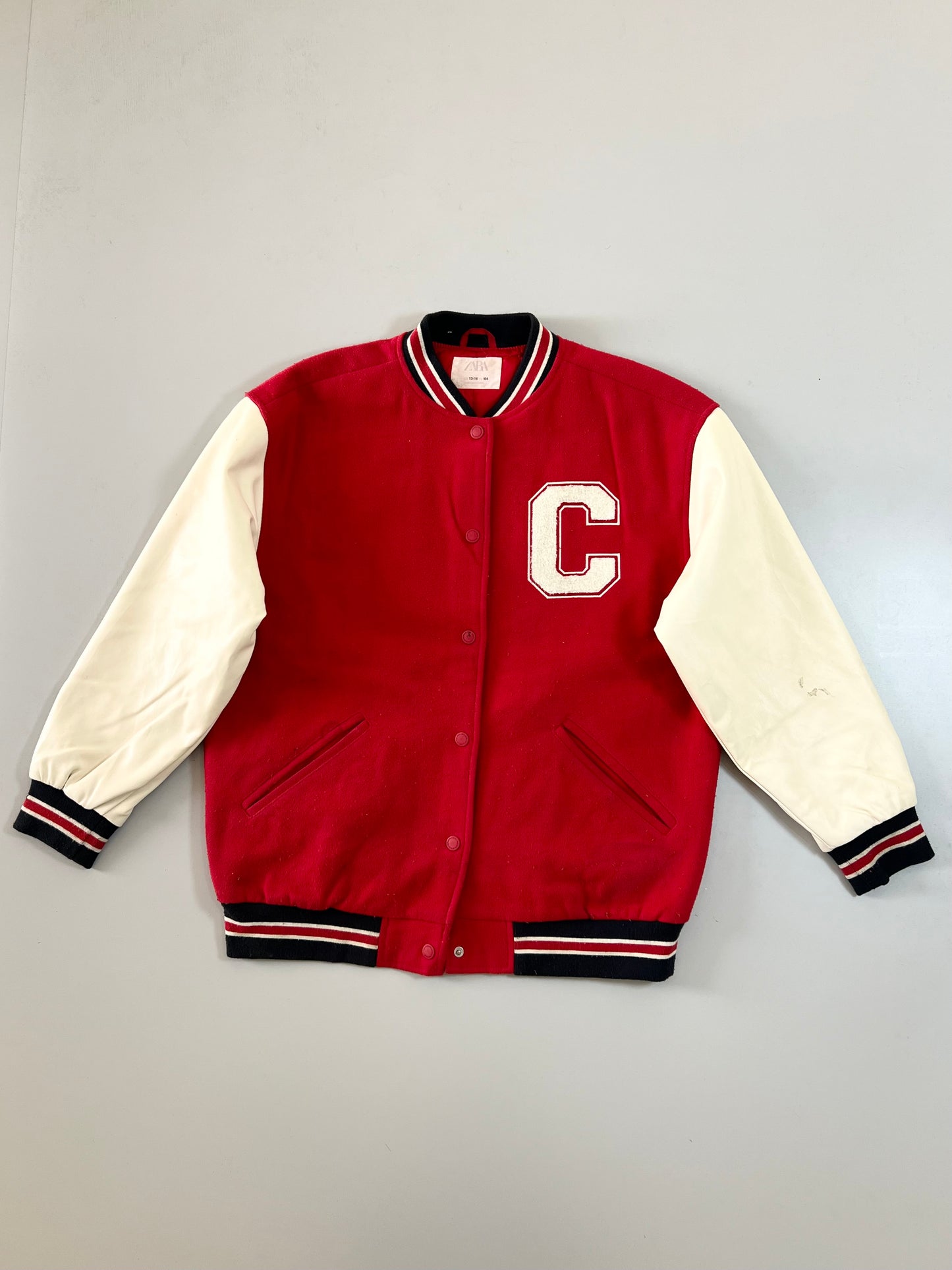 !                               Zara Original Varsity Jacket Leather Sleeves (S/M)