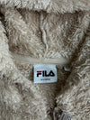 FILA Cream Sherpa Fleece Full-Zip Hoodie (XL)