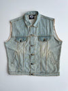 H.O.G. Taiwan Chapter Harley Owners Group Embroidered Denim Biker Vest  (XL)
