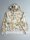 Gap Cream Floral Print Arch Logo Hoodie (XL)