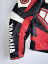 Yamaha R-Series Colorblock Appliqué Armored Leather Motorsport Racing Jacket (XL)