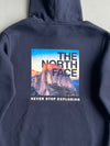 The North Face Logo Hoodie | Navy |(M)