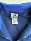 Vintage 90s Adidas Navy/Royal Blue Colour-Block Track Jacket (XL)