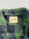 Hollister Green Buffalo Plaid Flannel Button (M)