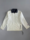NBA White Navy-Collar Basketball Jacket (M)