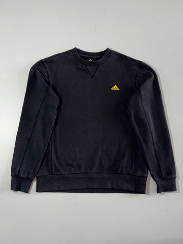 Vintage Adidas Gold Logo Crewneck Sweatshirt – Black (M)