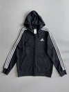 Adidas 3-Stripes Full Zip Hoodie Black (M)