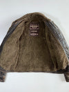 Abercrombie & Fitch “Rollins” Distressed Heavy Leather Jacket (L/Xl)