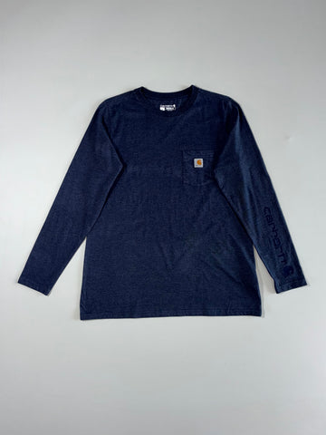 Carhartt Navy Pocket L/S (Modern Fit)(L)