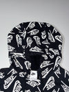 Nike All-Over Logo Print Hoodie – Black/White (M)