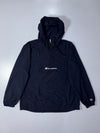 Champion Script Logo Half-Zip Anorak Jacket – Black (L)