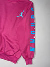 Jordan | Hot Pink Jumpman Sleeve Print Crewneck | (M)